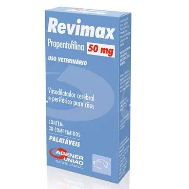 Revimax Propentofilina Cães 50mg 30 Comprimidos