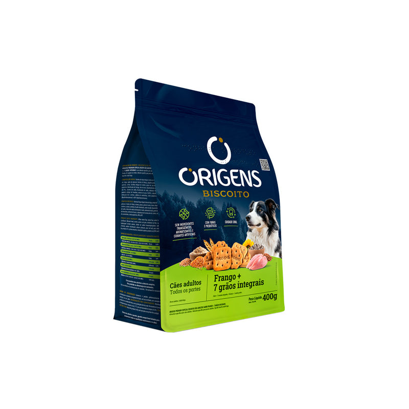 Biscoito Origens para Cães Adultos Sabor Frango