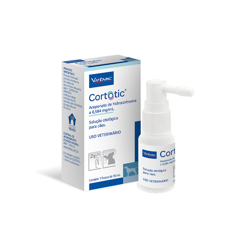 Solução Otológica Virbac Cortotic para Cães 16ml