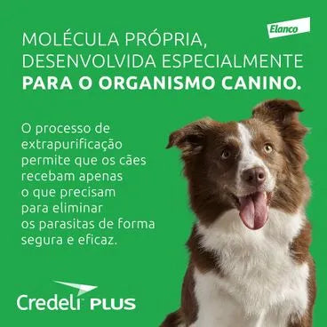 Antipulgas Credeli Plus Cães 2,8kg a 5,5kg 1 comprimido