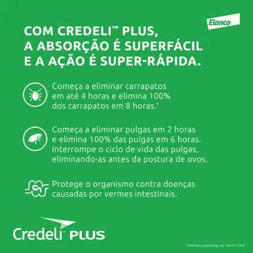 Antipulgas Credeli Plus Cães 2,8kg a 5,5kg 1 comprimido