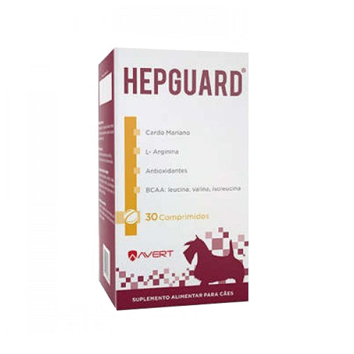 Suplemento Avert Hepguard para Cães 30 Comprimidos