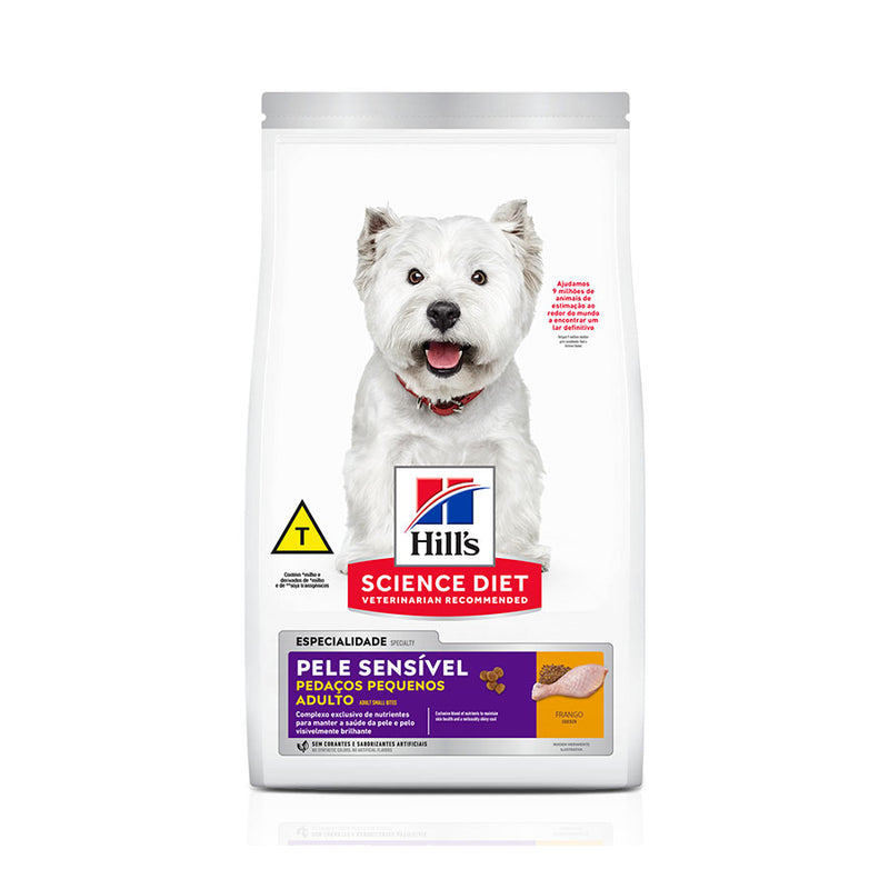 Ração Hill's Science Diet para Cães de Pele Sensível Pedaços Pequenos 1,8Kg