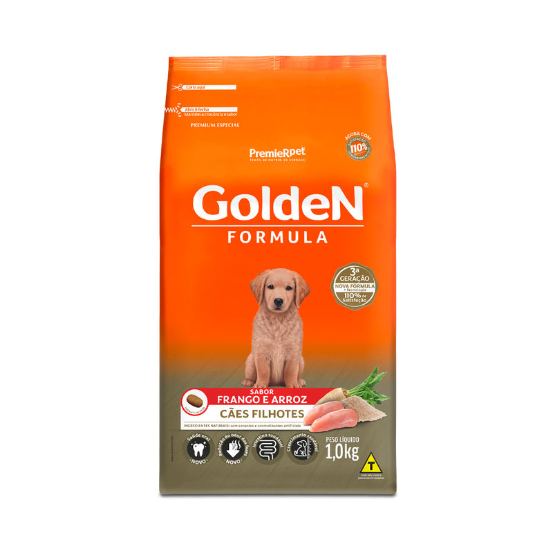 Ração Golden Fórmula para Cães Filhote Sabor Frango e Arroz