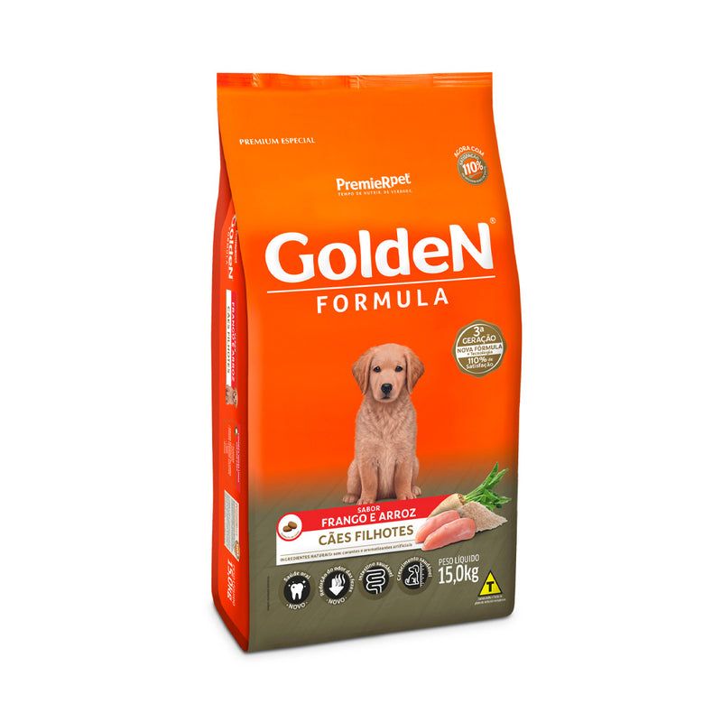 Ração Golden Fórmula para Cães Filhote Sabor Frango e Arroz