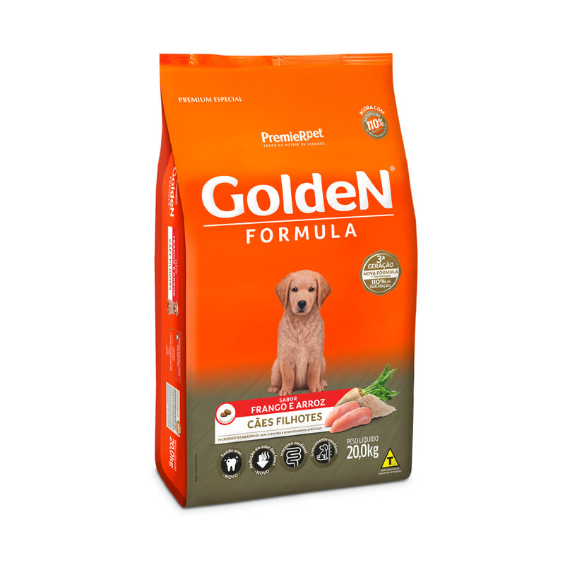 Ração Golden Fórmula para Cães Filhote Sabor Frango e Arroz