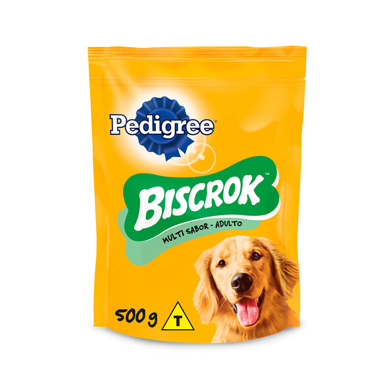 Biscoito Pedigree Biscrok Multi para Cães Adultos 500g