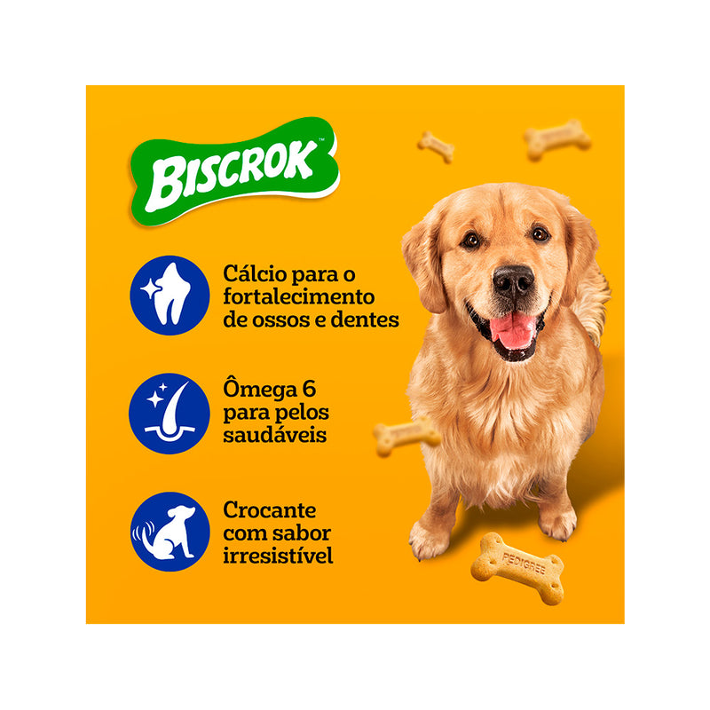 Biscoito Pedigree Biscrok Multi para Cães Adultos 500g