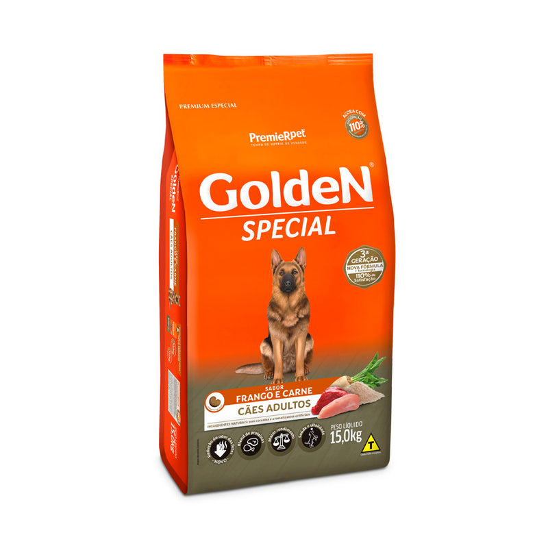 Ração Golden Special para Cães Adultos Sabor Frango e Carne