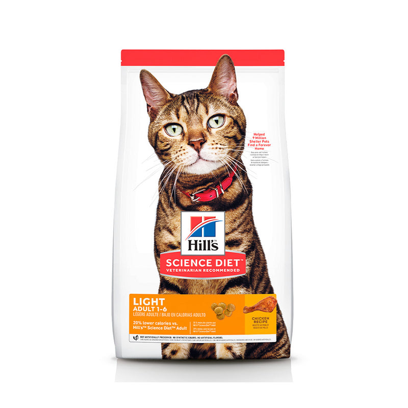 Ração Seca Hill's Science Diet Light para Gatos Adultos