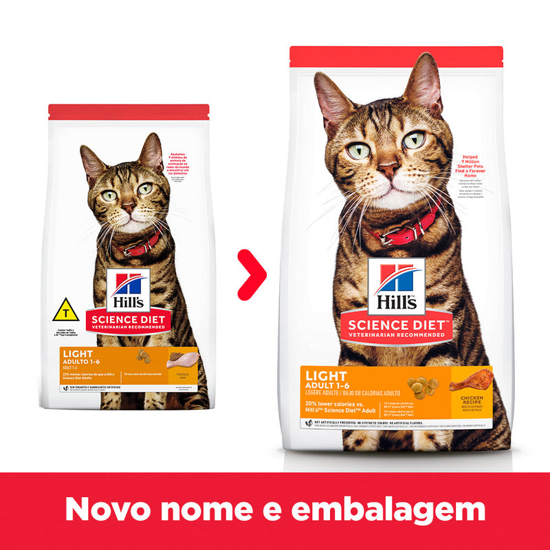 Ração Seca Hill's Science Diet Light para Gatos Adultos