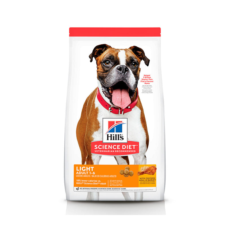 Ração Hill's Science Diet para Cães Adultos Light 6,8kg