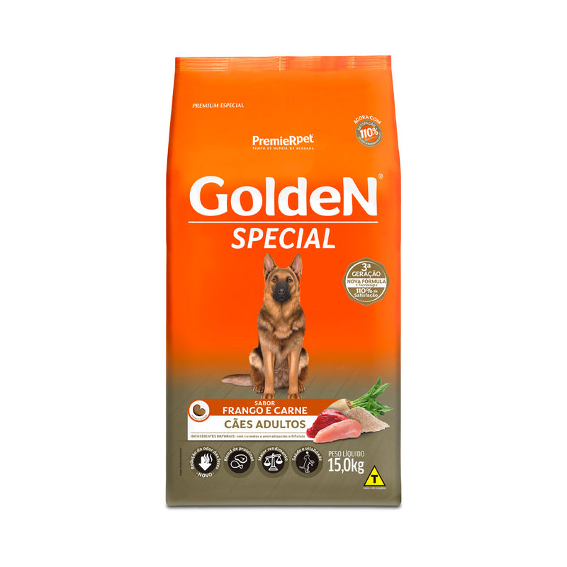 Ração Golden Special para Cães Adultos Sabor Frango e Carne