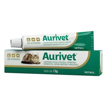 Pomada Otológica Aurivet Vetnil 13 g