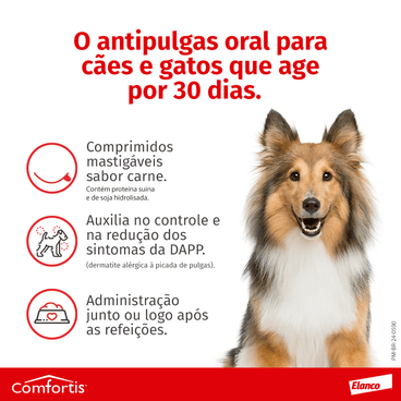 Antipulgas Comfortis 810 mg Cães de 18 a 27kg 1 comprimido