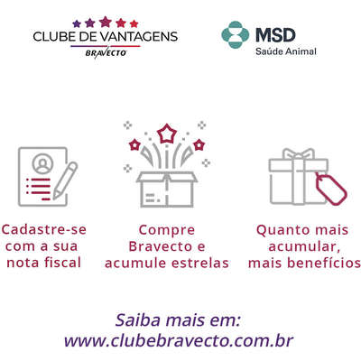 Antipulgas e Carrapatos MSD Bravecto para Cães de 40 a 56 Kg