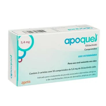 Apoquel 5,4 mg Antialérgico para Cachorro 20 Comprimidos