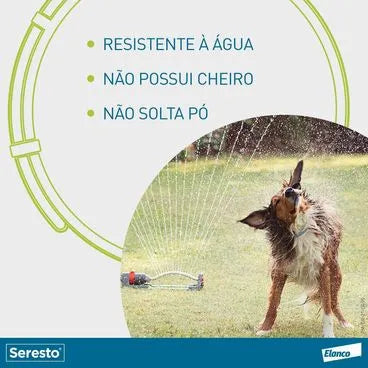 Coleira Antipulgas Seresto Cães Acima de 8kg - 8 meses de proteção Único
