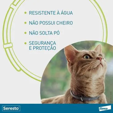 Coleira Antipulgas Seresto Cães e gatos até 8kg - 8 meses de proteção Único