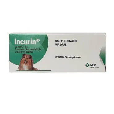 Incurin Incontinência Urinária em Cadelas 30 comprimidos