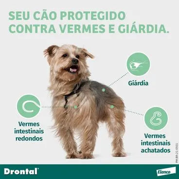 Vermífugo Drontal Plus Cães até 35kg 2 Comprimidos