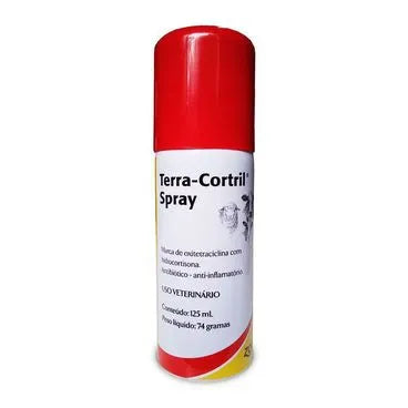 Terra Cortril Spray para Bovinos e Ovinos Zoetis 125ml