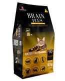 FortBrain Brain Plus Gatos Castrados Sabor Frango e Salmão 10,1kg