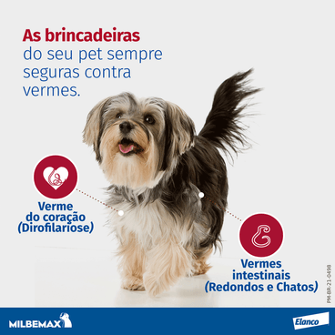 Vermífugo Milbemax C Cães até 5kg 2 comprimidos