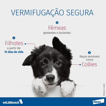 Vermífugo Milbemax C Cães até 5kg 2 comprimidos