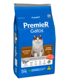 Ração Premier para Gatos Castrados de 6 meses a 6 anos Sabor Salmão 7,5kg